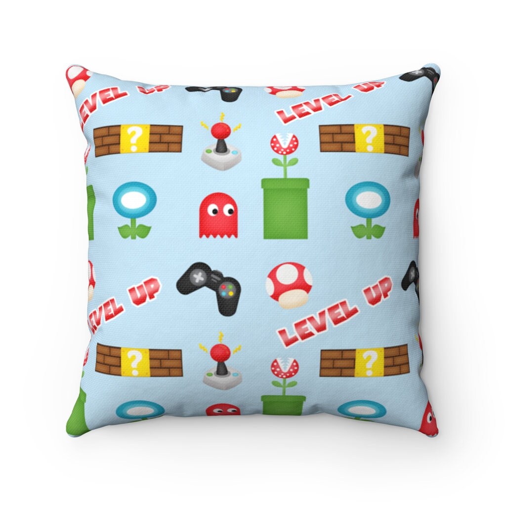 Gamer Pillow Gamer Bedroom Decoration Gaming Pillow Game Room Etsy