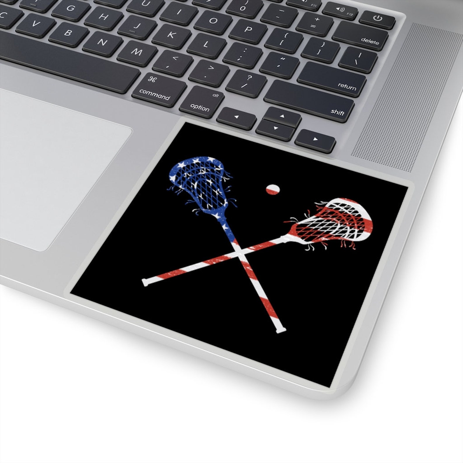 Lacrosse Sticker American Flag Lacrosse Sticks for Lacrosse Etsy