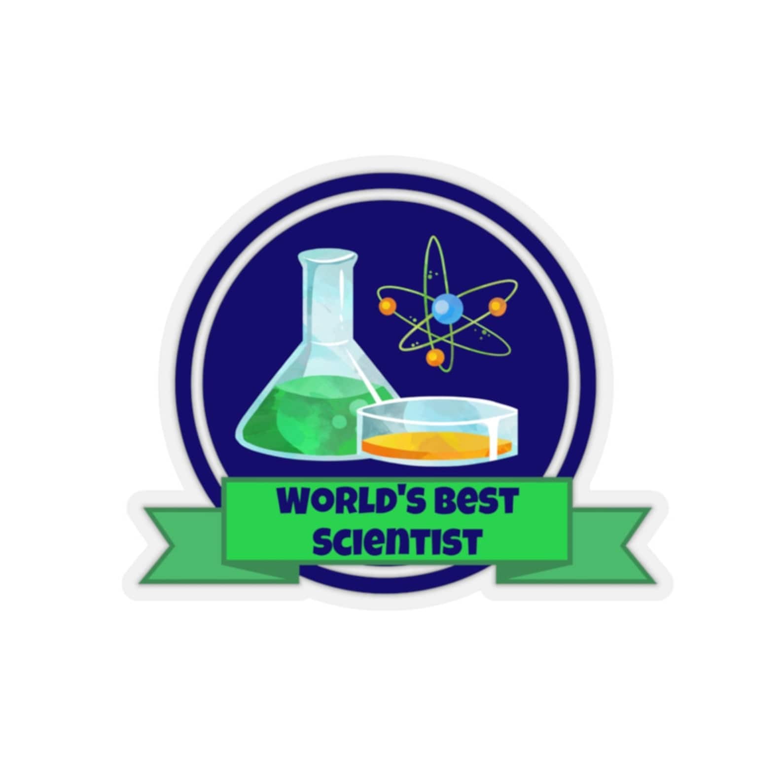 Scientist Sticker Fun Science Themed Stickers for Science Etsy