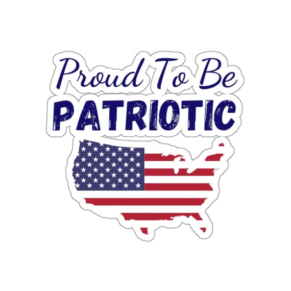 Download Patriotic Stickers Usa American Flag Patriot Patriotism 4th Of July Party Favor Kiss Cut Stickers