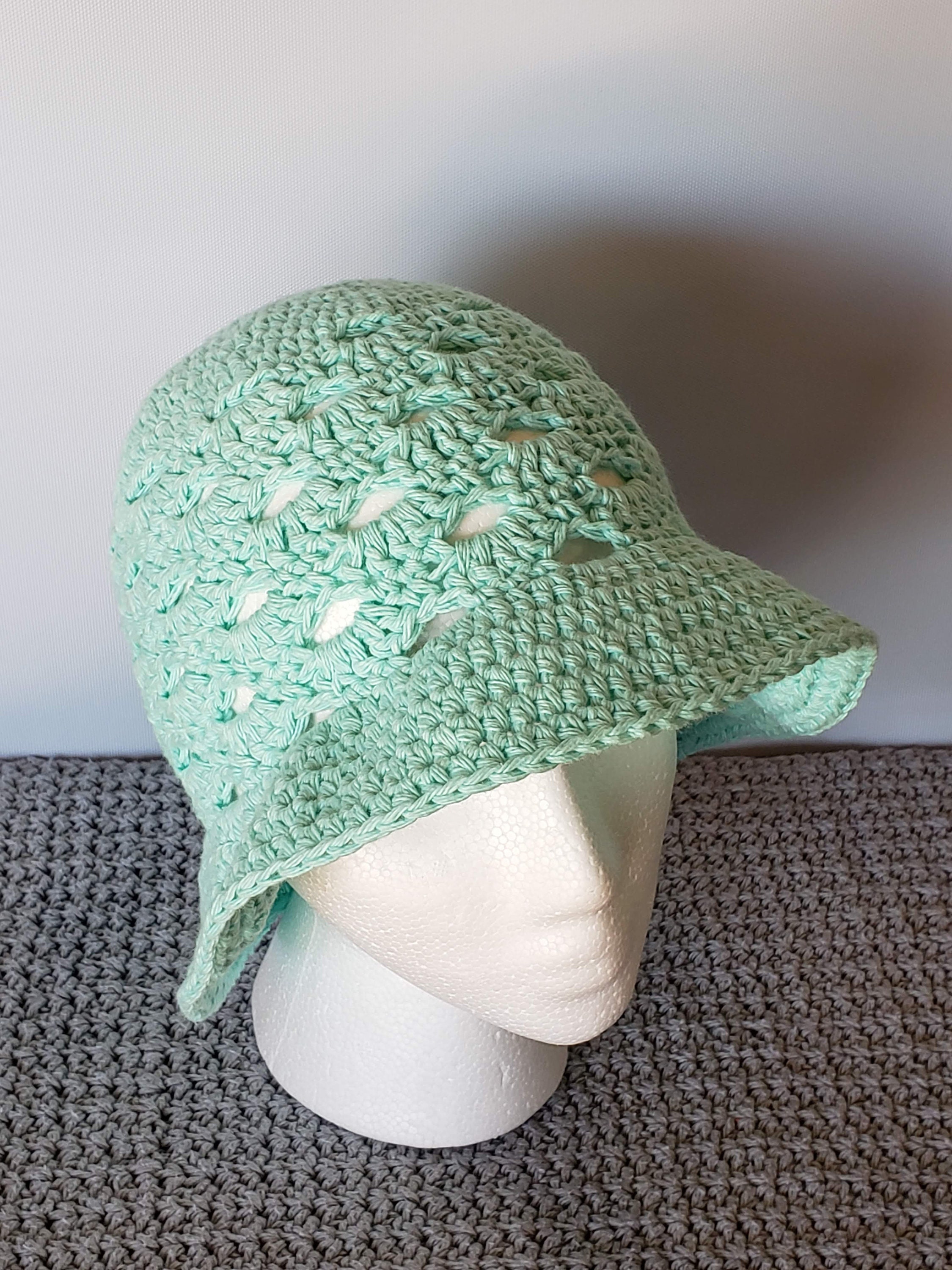 Crochet Sun Hat Cotton Brimmed Summer Hat | Etsy