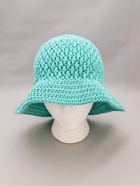 Crochet Sun Hat Cotton Brimmed Summer Hat | Etsy