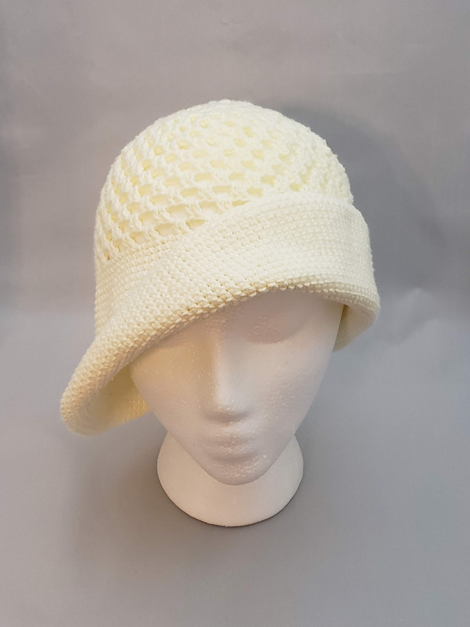 Cotton Crochet Sun Hat Brimmed Crochet Cloche Summer Hat - Etsy