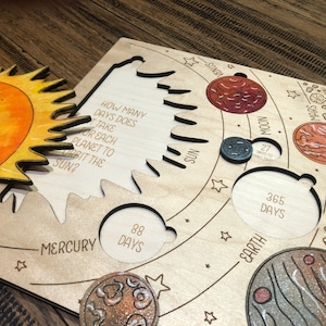 Solar System Wooden Puzzle | Planet Wood Puzzle | The Galaxy We Live In | How Many Days Does it Take Each Planet to Orbit the Sun?
