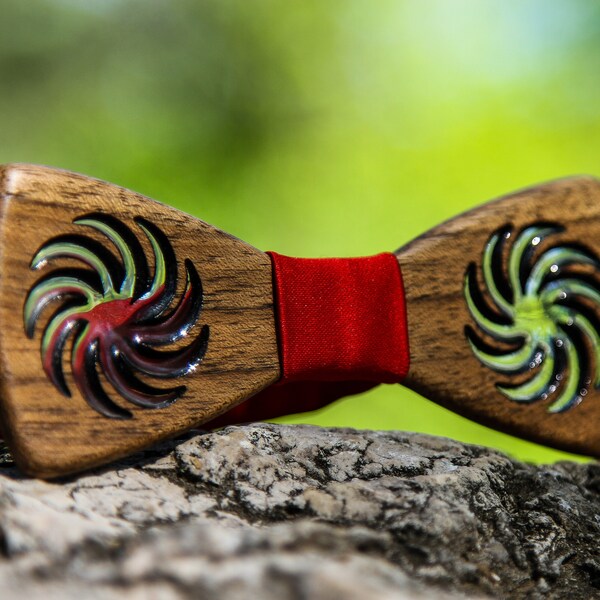 wooden bow tie etsy