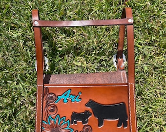 Handmade Custom Leather  Exhibitor Show Harness