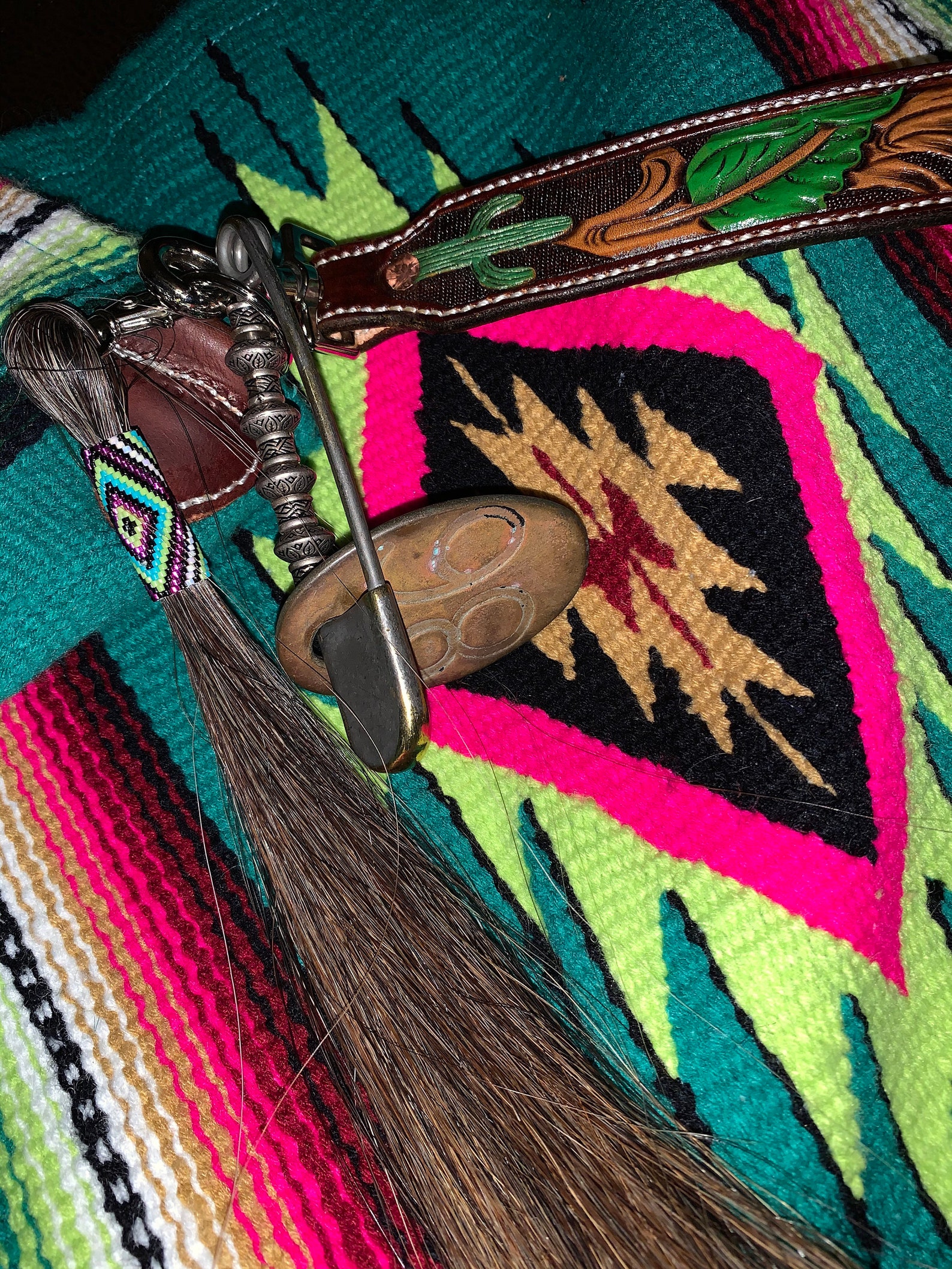 Saddle Blanket Purse With Custom Leather Strap and Fringe Etsy