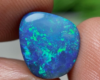 Natural Coober Pedy Opal Doublet Cabochon (10.2x8.7x4.2 MM - 3.10 Cts)