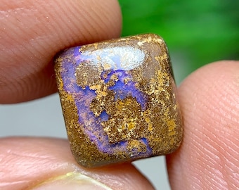Natural Boulder Opal Cabochon - 3.05 Cts • 9.3x8.7x3.9 MM -