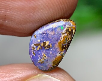 Natural Boulder Opal Cabochon - 1.46 Cts • 9.4x6.1x3.1 MM -