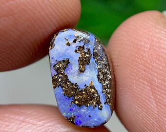 Natural Boulder Opal Cabochon - 2.84 Cts • 10.6x6.6x4.6 MM -