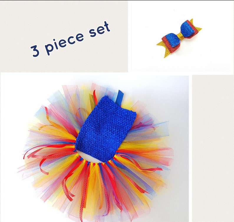 Circus birthday outfit,Carnival shower theme,Circus tutu set,Pop corn party,Circus hair bow,Carnival hair clip,Circus tutu dress