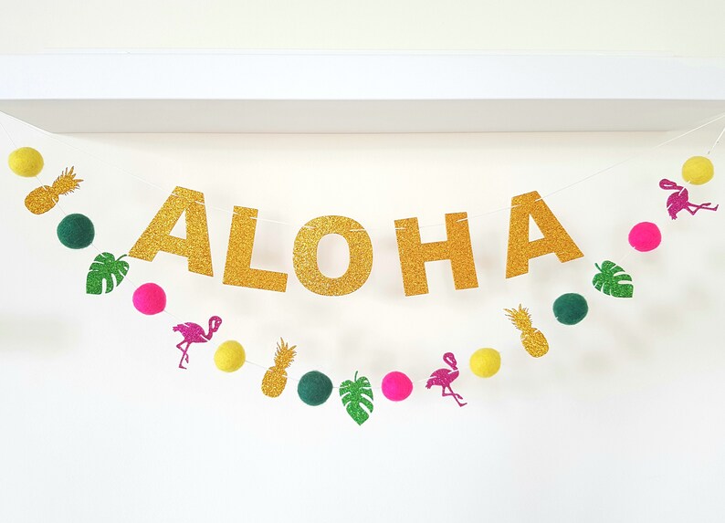 Tropical baby shower decor,Tropical table decor,Flamingo birthday,Tropical wedding,Tropical garland,Pineapple decor,for MORE PLEASE CONTACT