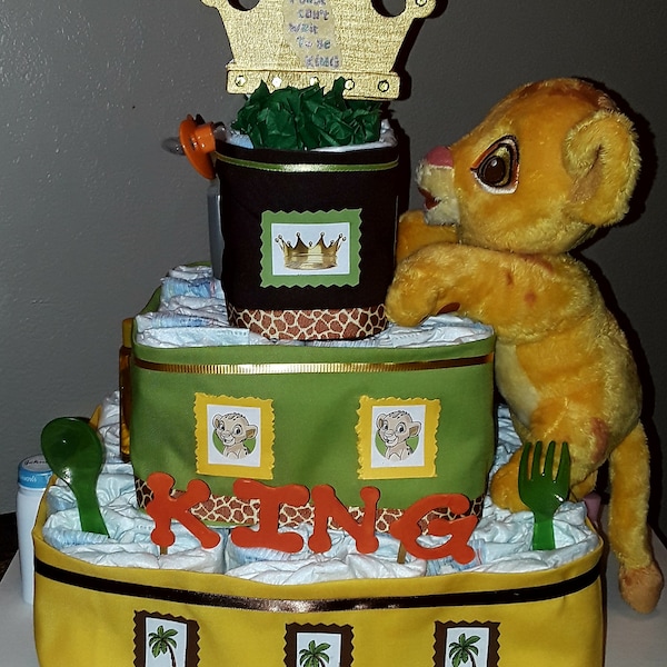 Lion Diaper Cake Etsy