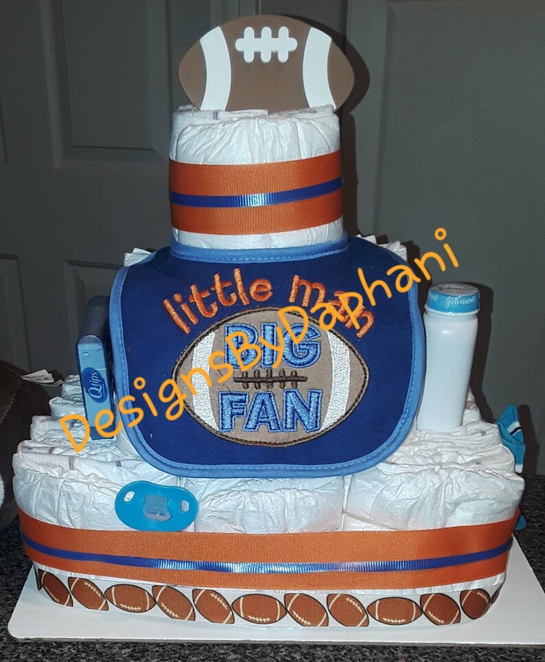 Basketball Or Football Themed Diaper Cake