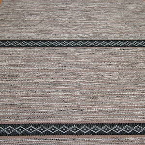 5x7 Home decor brown rug, Hand Woven Afghan Kilim, 140x200   Flat Weave striped Anyroom rug, Kitchen Rug