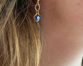 Evil Eye Dangle Earrings