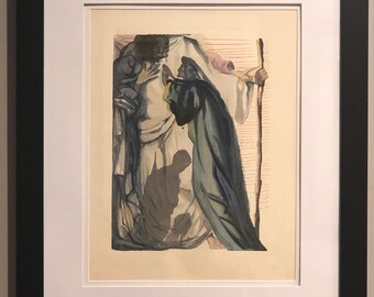 Salvador Dalì Purgatory Canto 14 from Divine Comedy 1963