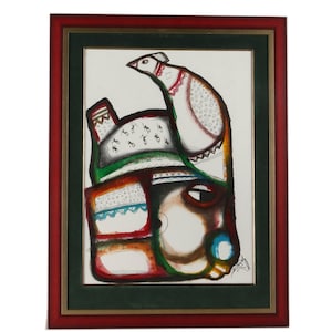 Original Signed Billy Molokeng Painting