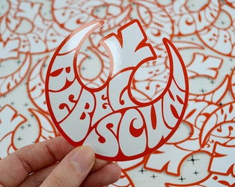 Vinyl Sticker, &#39;Rebel Scum&#39; 9.5cm - Star Wars, Resistance, Rebel Alliance, Decal, Fun, Gift, Retro, Groovy, 70s, A New Hope, Psychedelic