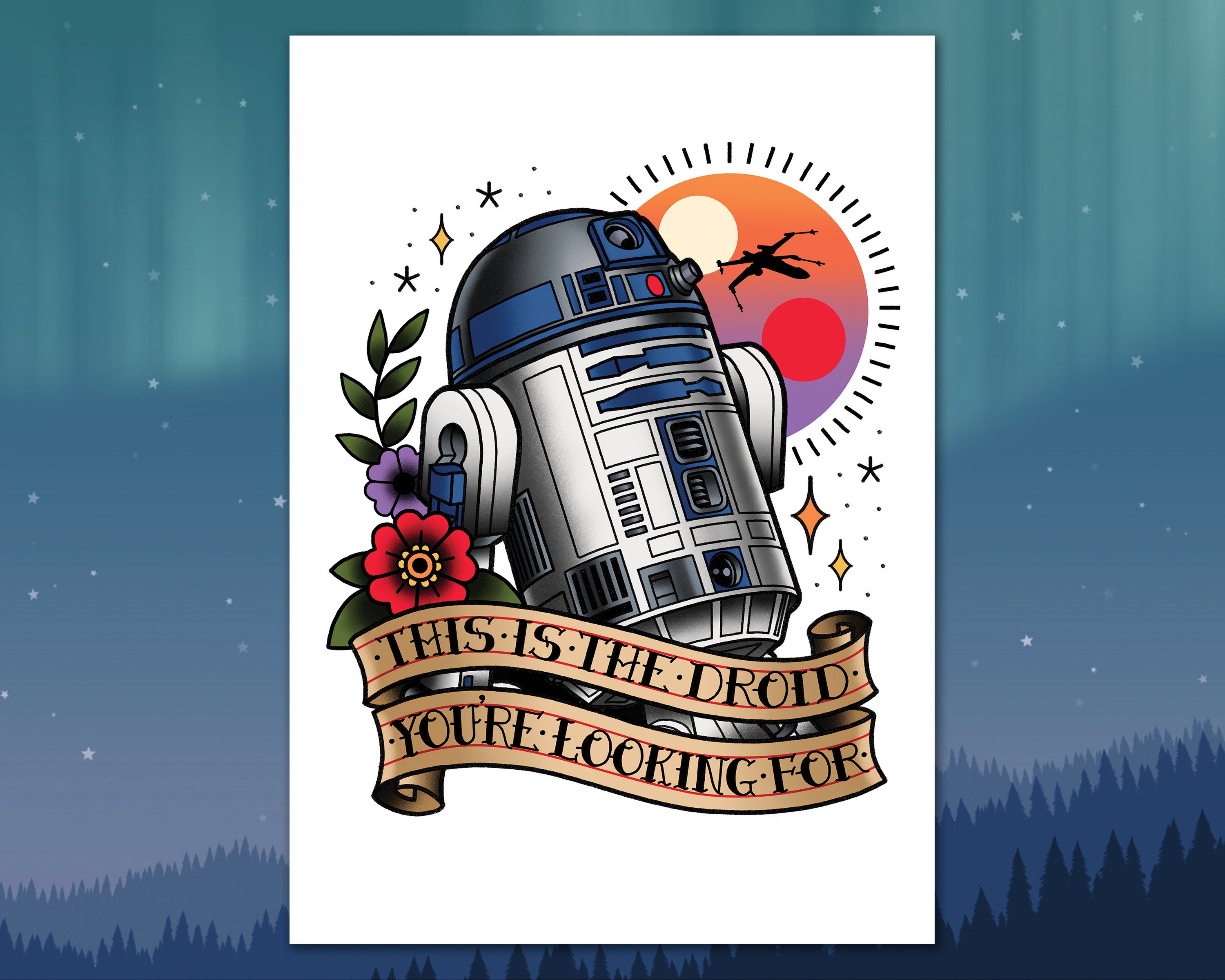 A5 Art Droid You're Looking For' Star -