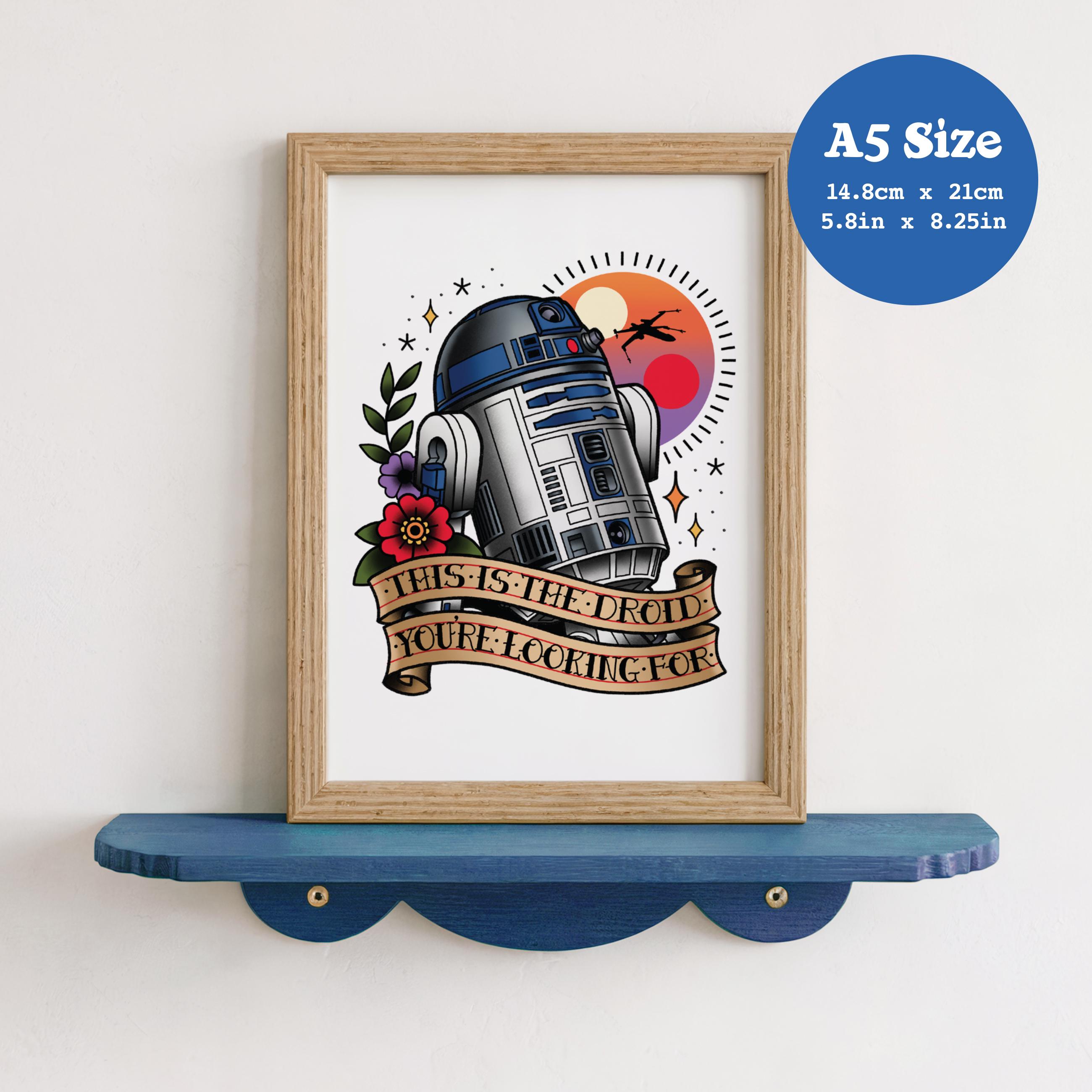 A5 Art Print 'the Droid You're Looking For' - Star Wars, R2D2