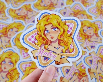 Vinyl Sticker 'Haley' 10cm - Stardew Valley, Bachelorette, Anime, Cute, Kawaii, Gaming, Girl Gamer, Stardrop, Decal, Gift, Pelican Town