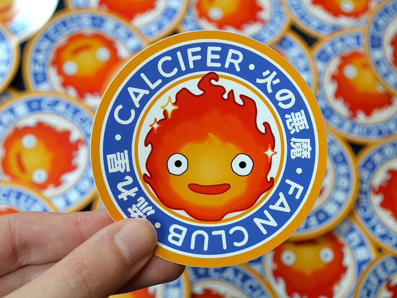 Calcifer Howls Moving Castle Anime decal sticker Ghibli She likes