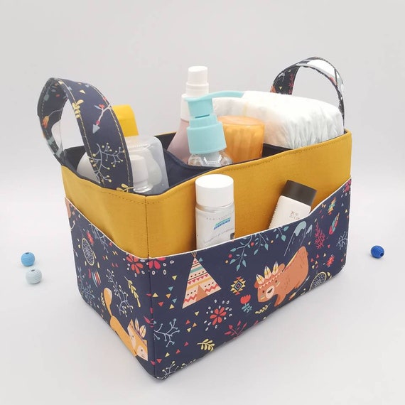 Panier Organisateur De Table A Langer Rangement Bebe Etsy