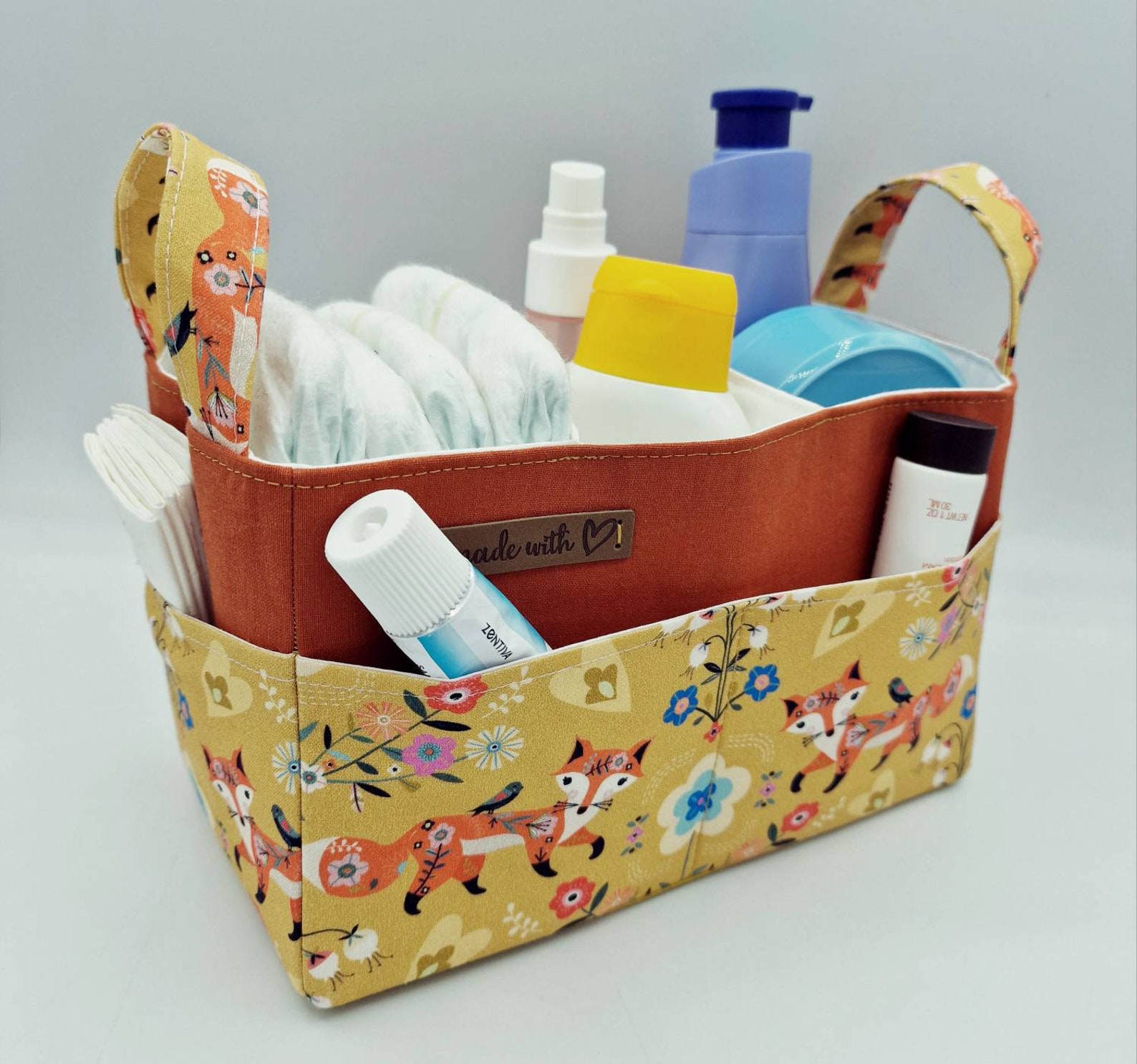 Organisateur De Table à Langer – Pochettes Latérales Pour Biberons, Jouets, Lingettes – Pratique Et étanche