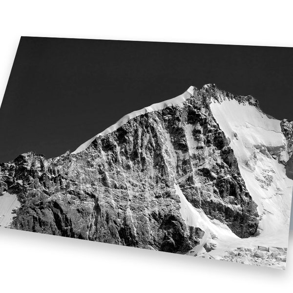 Fotokarte/Grußkarte Piz Bernina Ostwand