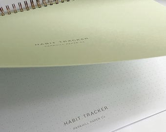 Habit Tracker & Monthly Planner Notebook, A4 Size, Fresh Mint Cover Colour