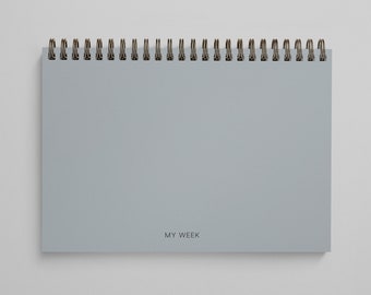 My Week Desk Planner Notebook, Weekly Planning Pages