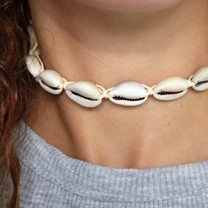 Macrame Cowrie Shell Choker