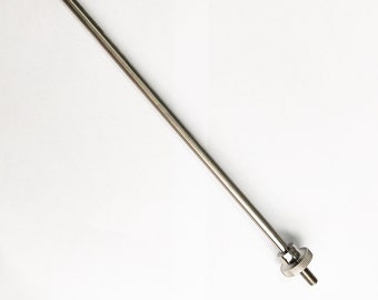 Albero del mandrino girevole con penna conica Morse in acciaio inossidabile SUS304 con dado