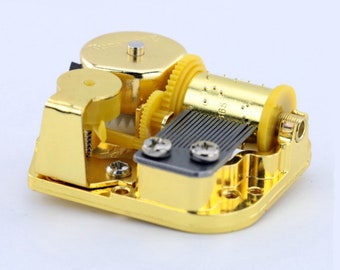 50x45x20mm Colore Oro mini dianato 18 toni Music Box Movimento