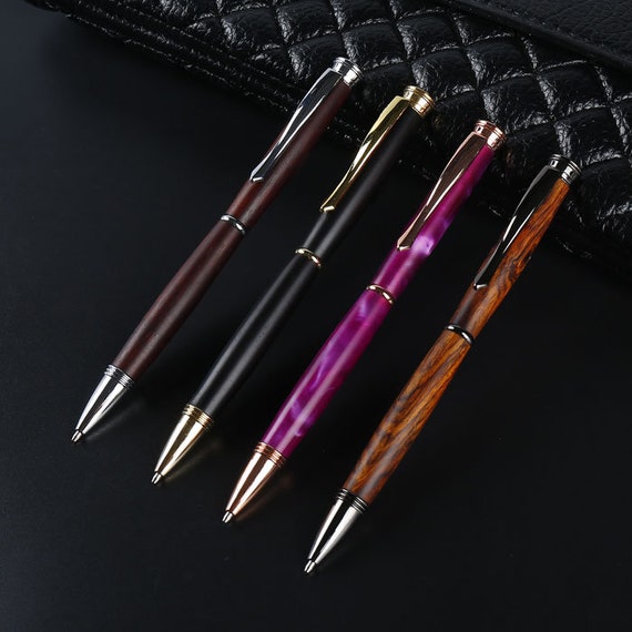 PKM-4 Gold Finish Ballpoint Twist Pen Turning Kits - Strongink Pen Kits