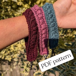Patrón de llavero de crochet en PDF Pulsera de coche estilo boho Descarga instantánea en PDF Patrón de pulsera de crochet perfectamente esponjosa Versión para imprimir