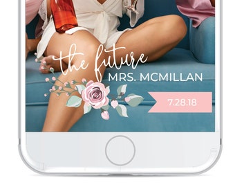 Future Mrs. Bridal Shower Floral Snapchat Filter