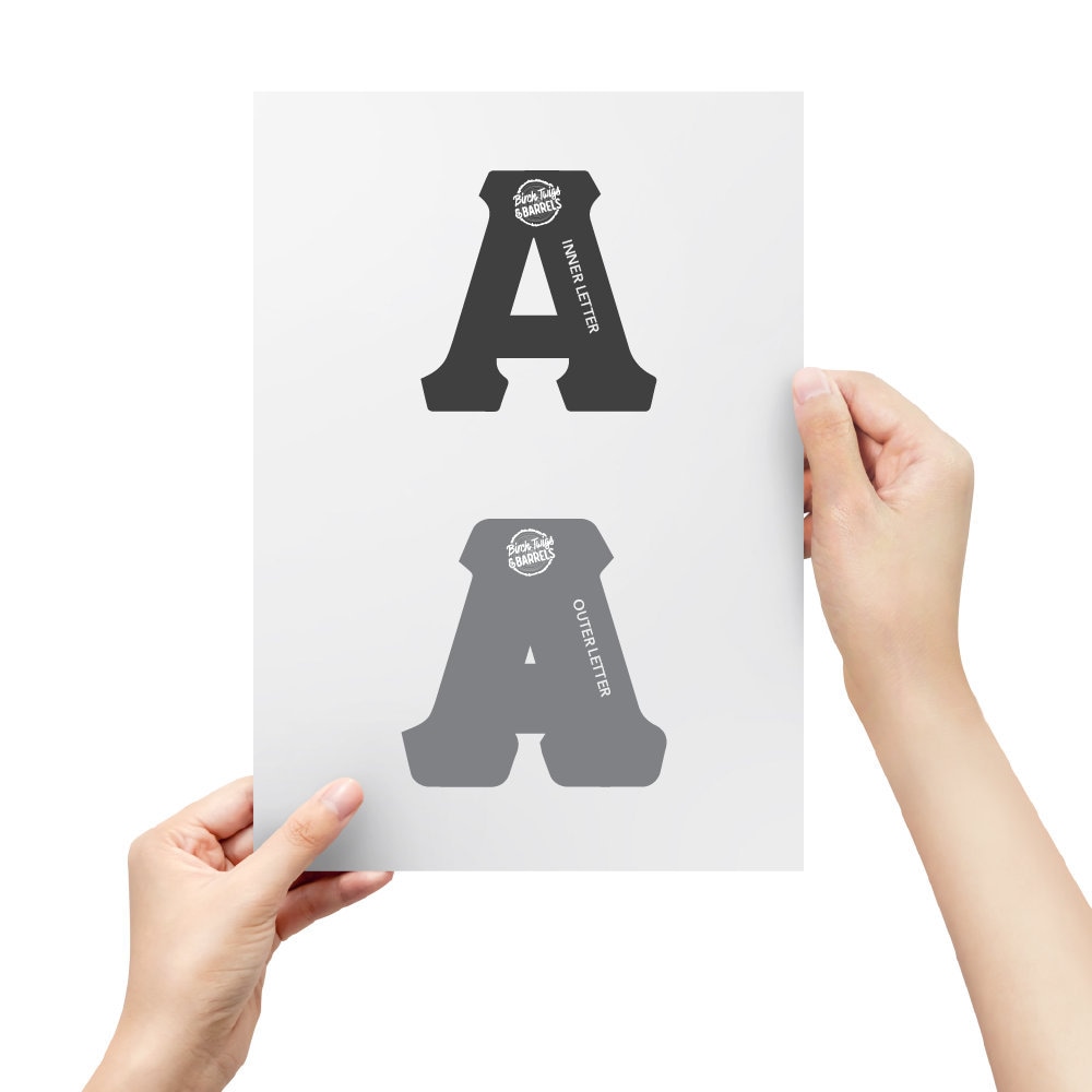 Greek Letter Printable Stencils - Etsy