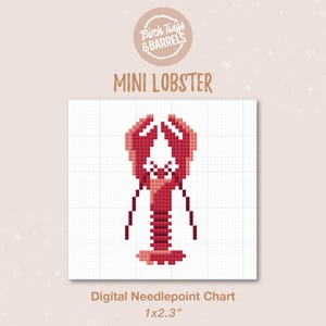 Mini Lobster Needlepoint Chart