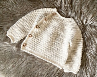 Easy Crochet pattern-Cardigan-Top newborn-6 years