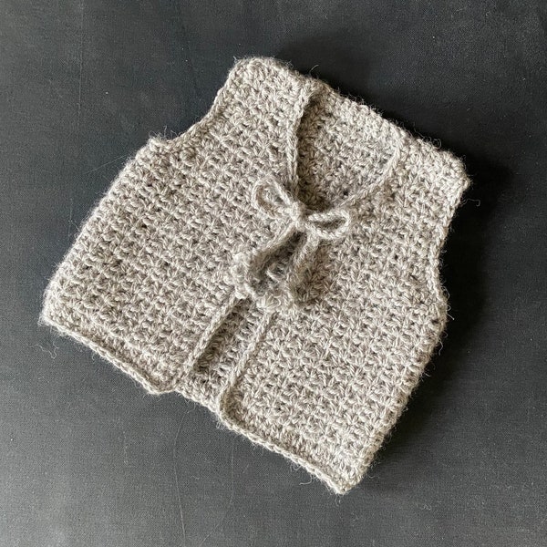 Crochet Pattern - Newborn to 6 yrs Nikki Gilet / Sleeveless top.