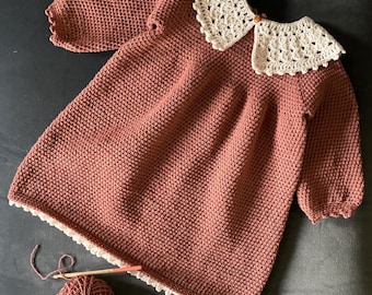 Crochet Pattern - 3 months to 6 years Dress- Beatrice Dress
