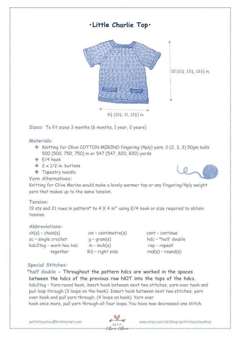 2 Crochet Patterns T-shirt & Top For Summer image 7