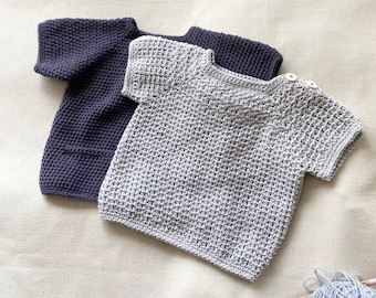 2 Crochet Patterns- T-shirt & Top For Summer