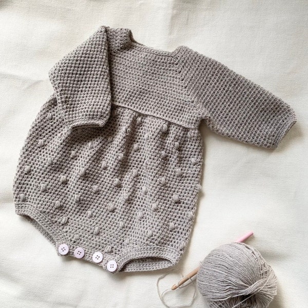 Crochet Pattern - Romper- Little Dotty Romper for baby & toddler