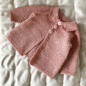 Crochet Pattern - Newborn to Toddler Cardigan/Jacket Little Alex