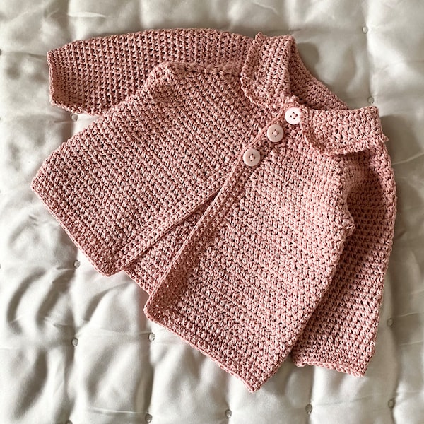Schema all'uncinetto - Cardigan/giacca Alex per neonati fino a 6 anni