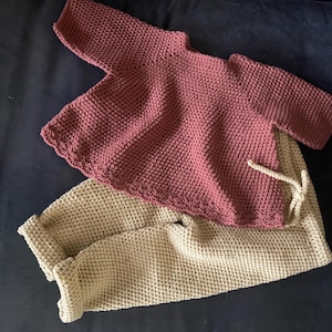 2 Crochet Patterns Baby Set: Top + Leggings Little Millie